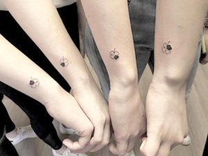 Friendship tattoos for 4