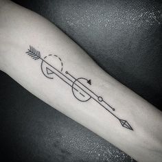 Geometric Arrow Tattoo