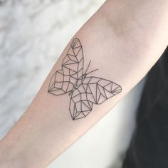 Geometric Butterfly Tattoos