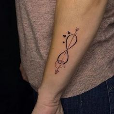 Infinity Arrow Tattoo for men