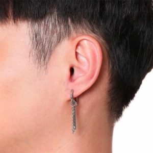 Platinum Earrings For Men