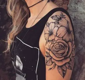 Floral Half Sleeve Tattoo