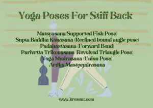 Yoga poses For Stiff Back 