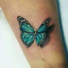 Blue Green Butterfly Tattoos