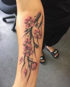 Cherry Blossom Tattoo Forearm