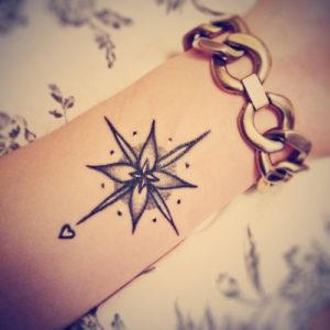 Cute Compass tattoo