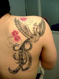 Feminine Phoenix Tattoo Designs