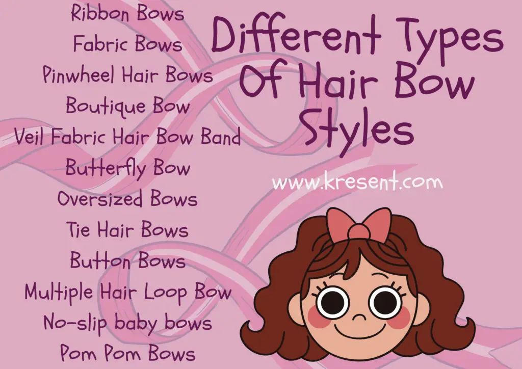 different Hair Bow Styles