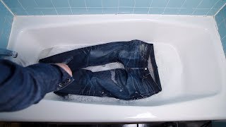 How To Bleach Jeans In Bathtub