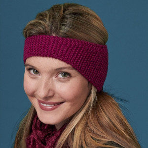 Knitted winter headbands