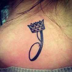 Letter With Crown Tattoo