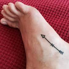 Lower Leg Arrow Tattoo