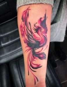 Phoenix Arm Tattoo Designs