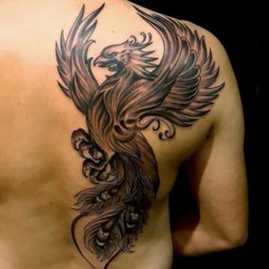 Phoenix Rising From The Ashes Tattoo Designs
