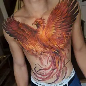 Rising Phoenix Tattoo Designs