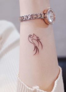 Simple Phoenix Tattoo Designs