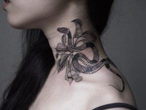 Snake Neck Tattoo Designs