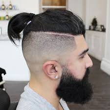 Top Knot With Shaved Sides