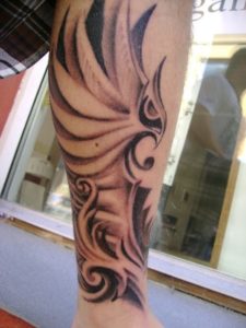 Tribal Feather Tattoo