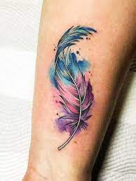 Unique Feather Tattoos