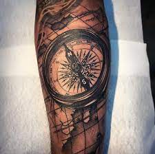 compass tattoo sleeve
