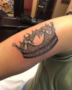 Crown Of Thorns Arm Tattoo