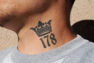 Crown With Number Tattoo