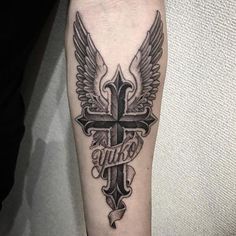 Cross Forearm Tattoo