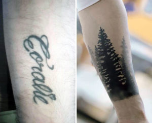 Easy Name Cover Up Tattoos