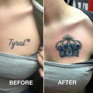 Female Name Cover Up Tattoos