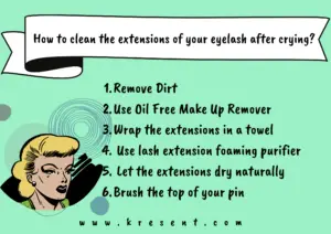 How To Clean Eyelash Extensions after crying?