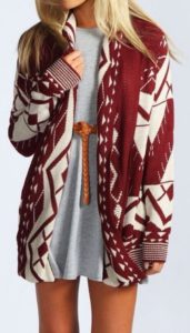 Oversized Tribal Cardigan Outfit