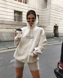 Oversized White Hoodie Outfit