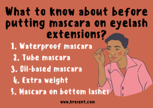 What to know about before putting mascara on eyelash extensions?