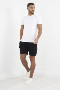 What to wear with black cargo shorts?
