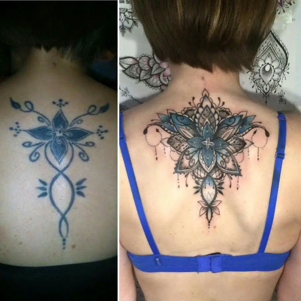 Back Mandala Cover Up Tattoo
