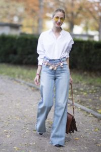 Oversized Shirt With Wide Leg Jeans