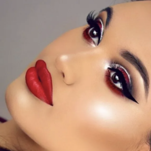 Bold Red Makeup Look