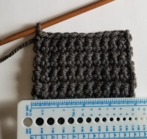 Crochet Gauge Swatch