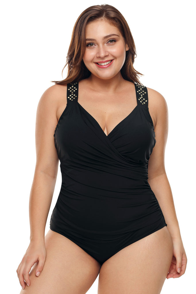 V-Neck swimsuits for elongating arms 