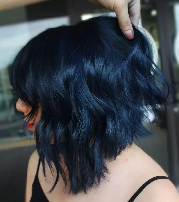 blue black hair 