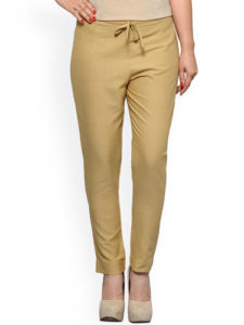 slim-fitting trousers