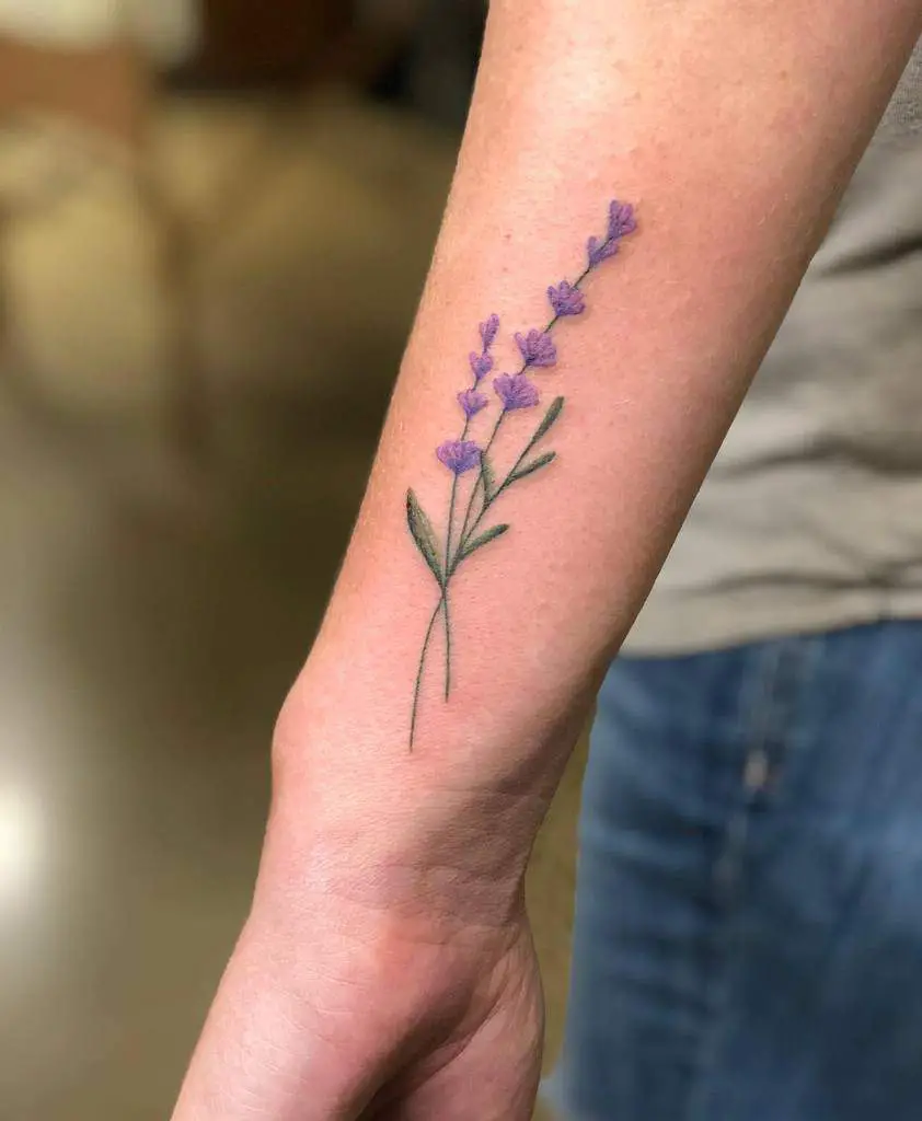 Cute Flower Tattoo On Hand