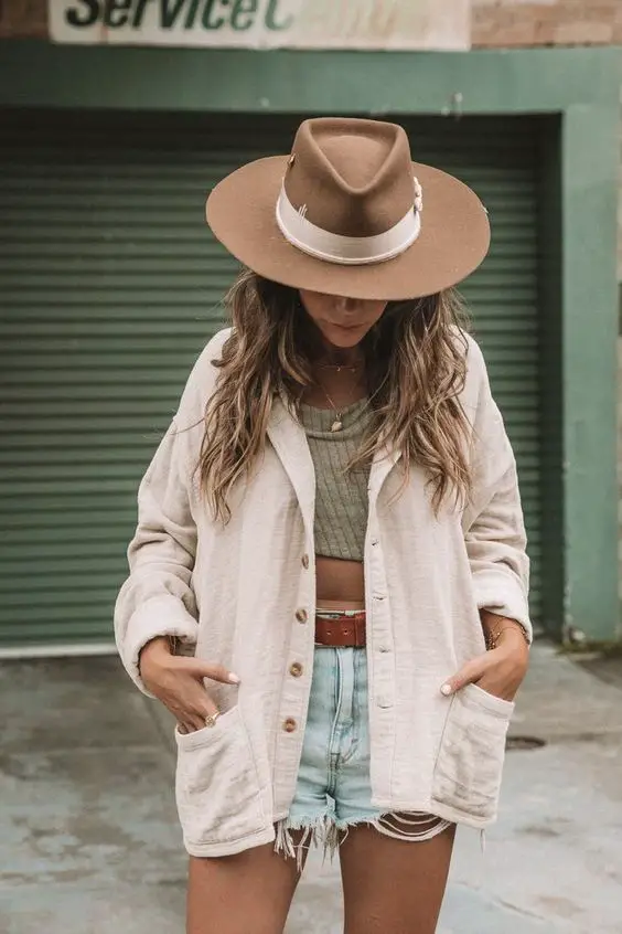 Pick an oversized hat to look longer.