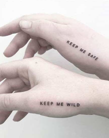 Quote Couple Tattoo