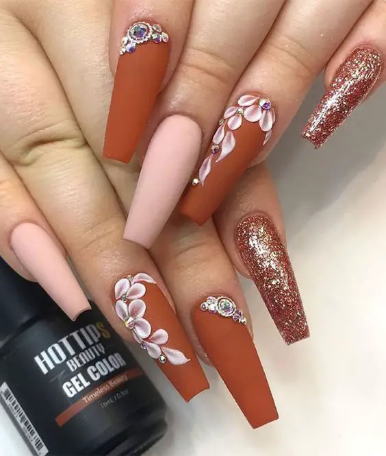 Fall Colors With Glitter