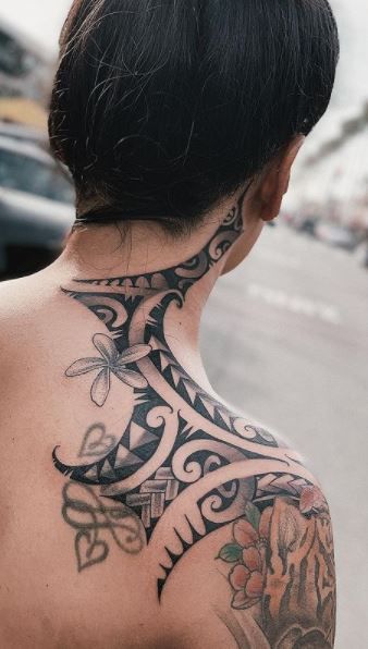 Hawaiian Shoulder Tattoo
