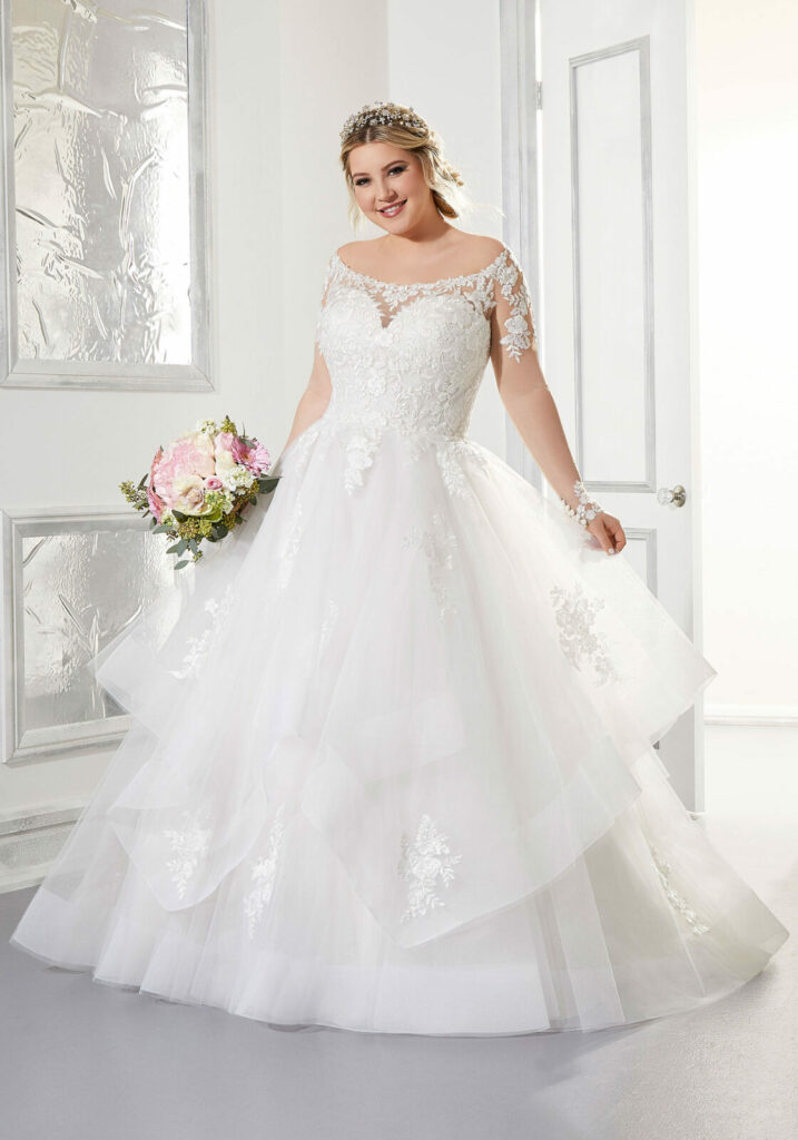 Long Sleeve Bridal Ball Gown