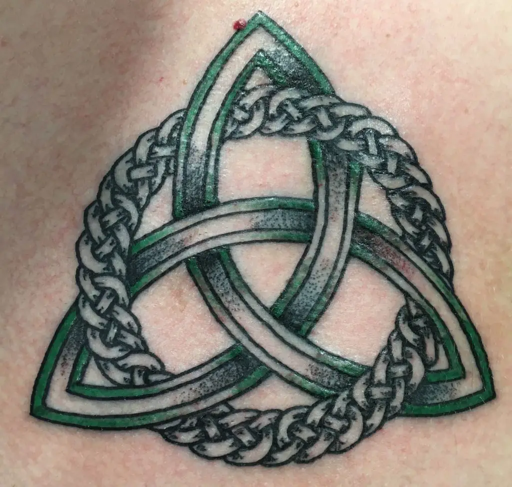 Monochrome Celtic Knot Tattoo