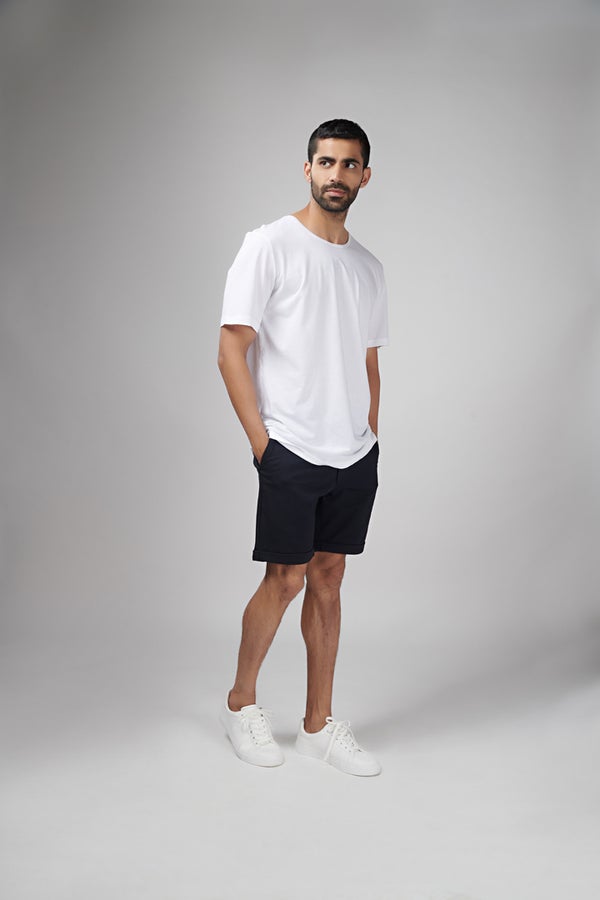 Oversized T-Shirt With Solid Chino Shorts